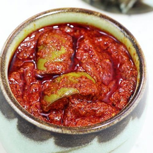 Salty And Sour Mango Pickle
