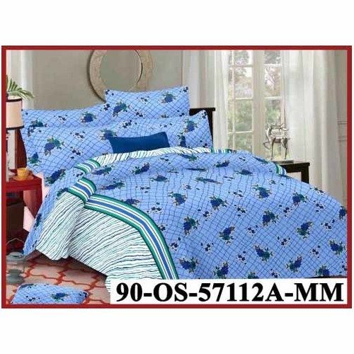 Multicolour Serene Multistyle Print Cotton Double Bed Sheet