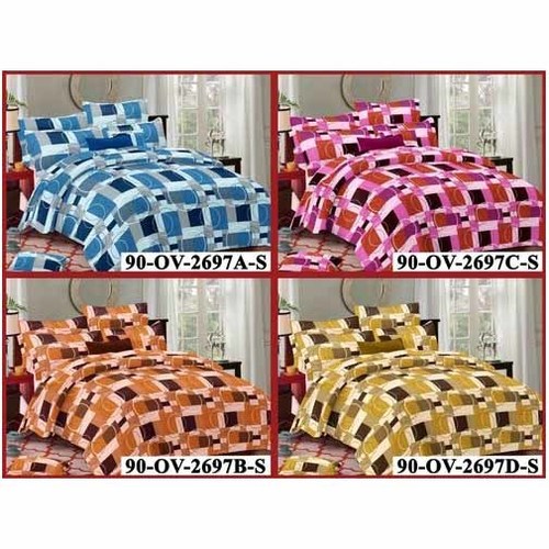 Multicolour Serene Printed Pure Cotton Bed Sheet Set