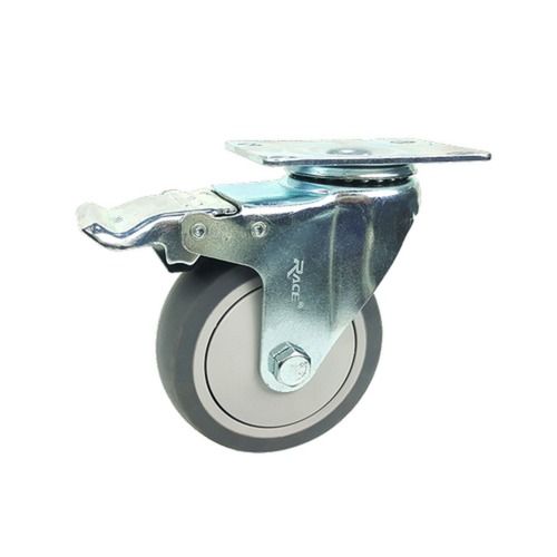 100 Mm Grey Tpr Lockable Trolley Caster Wheel Load Capacity Range: 80-100 Kgs