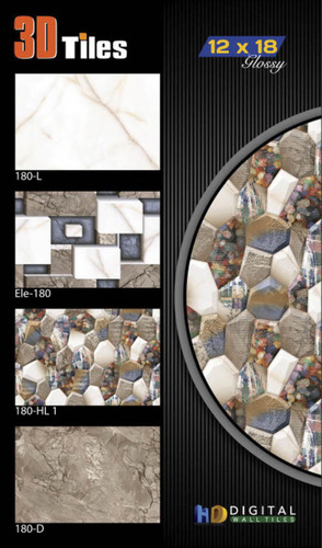 3D tiles glossy 12*18 ,180 L,ele 180 ,180 HL1,D