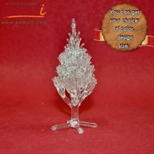 Various Colors Are Available Clear Glass Christmas Tree Ornament