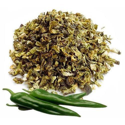 Hot Spicy Taste Hygienic Organic Dehydrated Green Chilli Flakes