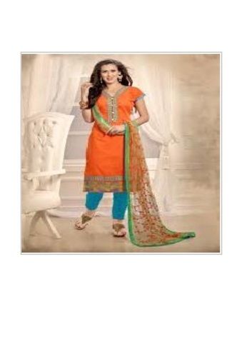 Anti Wrinkle Ladies Party Wear Chanderi Suit