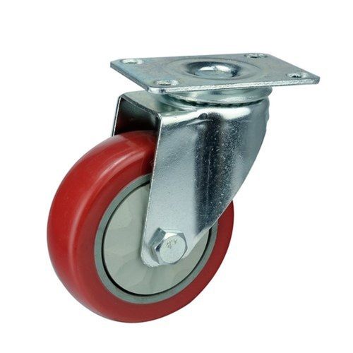 Red Thermoplastic Polyurethane TPU Trolley Caster Wheels
