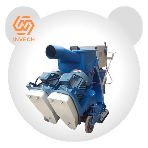 Blue Customizable Mobile Type Concrete Road Surface Shot Blasting Machine