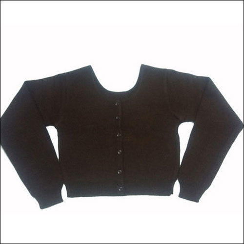 Black Excellent Warmth Woolen Blouse