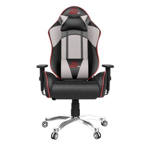 Indoor Black Grey PU Leather Swivel Gaming Chair