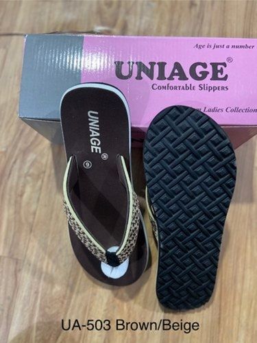 Ladies Fancy Black Everyday Eva Slippers