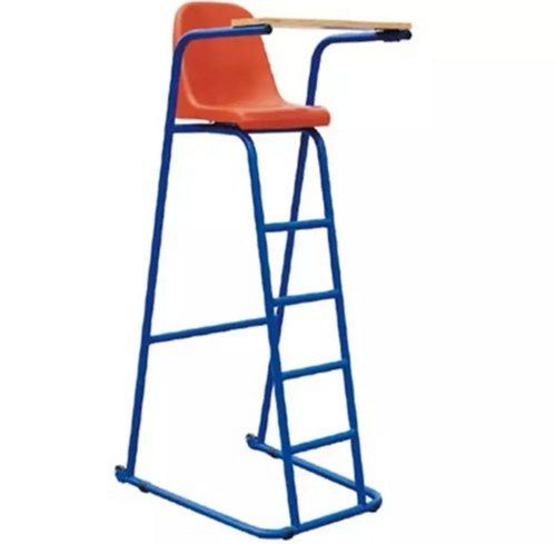 Orange+Blue Outdoor 6 Feet Badminton Court Plastic Umpire Chair