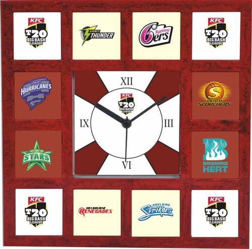 Brown T20 Promotional Wall Clock