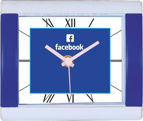 Mix Facebook Social Site Promotional Table Clock