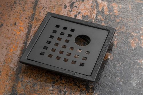 Matt Black Square Sink Floor Trap