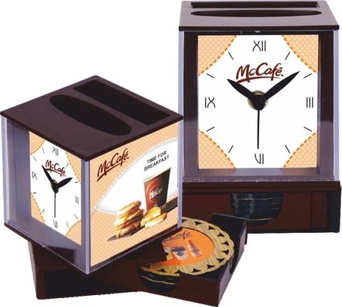 Mix Mccafe Brand Promotional Table Clock