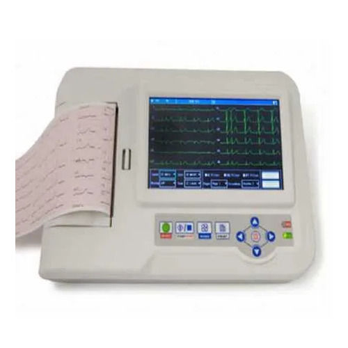 Digital ECG Machine - New, Optimal Quality | Electric, Portable, ABS Plastic, Manual Operation, White Color, 110-220 Voltage