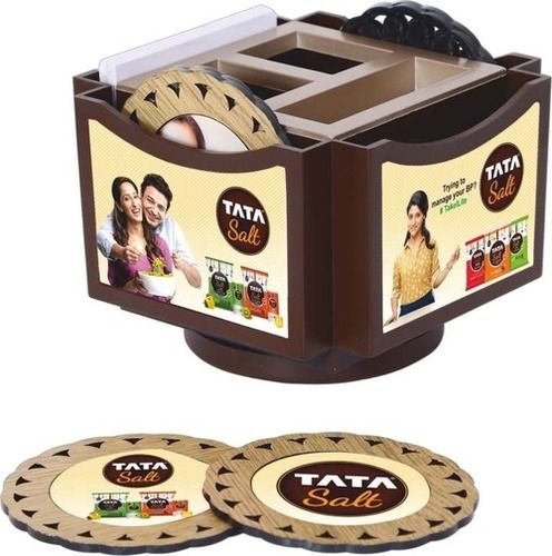 Tata Salt Brand Promotional Pen Stand with Coaster