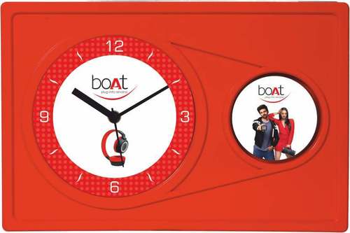 Mix Boat Brand Promotional Rectangle Shape Wall Clock