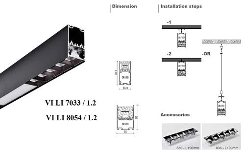 LED Linear Pendant Light