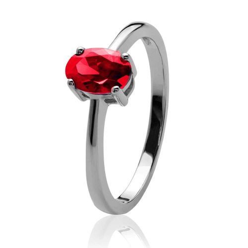 Red Cubic Zirconia Ring Jewelry Gender: Women