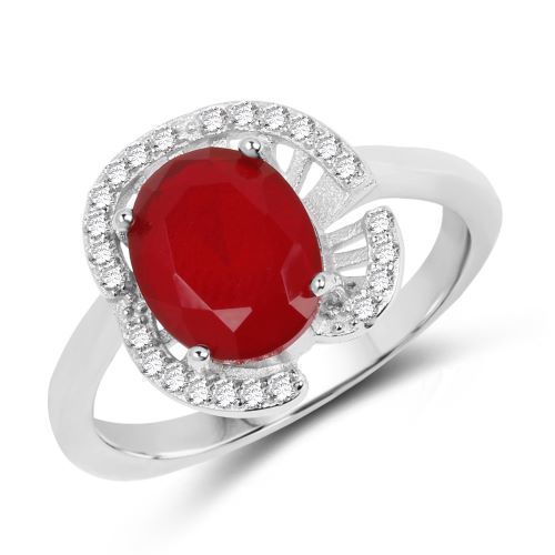 Red Cubic Zirconia Ring Jewelry Gender: Women