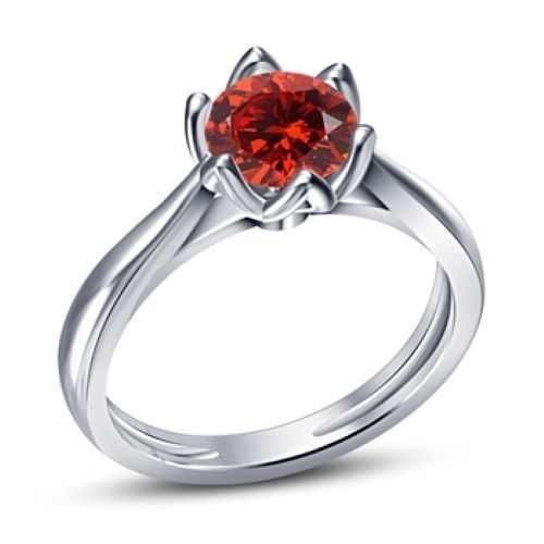 Red Cubic Zirconia Ring Jewelry Gender: Women