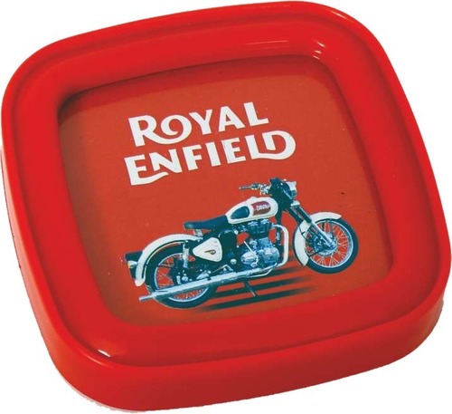 Royal Enfield Brand Promotional Plastic Paper Weight - Square Shape, Any Color | Smooth Surface, Fine Finishing, Attractive Design, Ideal for Home and Office Use