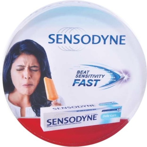 कोई भी सेंसोडाइन ब्रांड प्रोमोशनल ऐक्रेलिक पेपर वजन