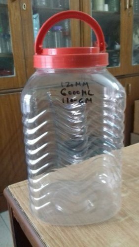 Transparent Confectionery Packaging Pet Jar 6000Ml