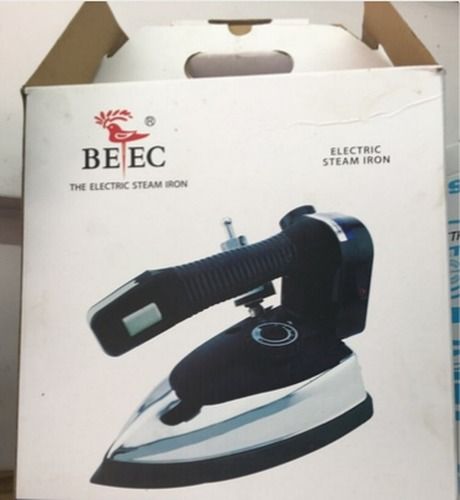 Silver & Black Industrial Electric Steam Iron