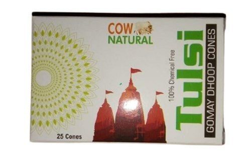 Non-Stick Organic Tulsi Holy Basil Gomay Dhoop Cone With Essential Oil