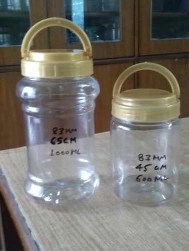 Transparent Pet Plastic Packaging Jar 1600 Ml (1000Ml To 600Ml)