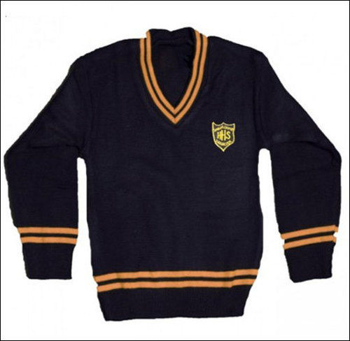 स्कूल प्लेन वूलन स्वेटर 