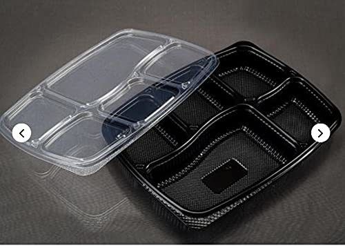 5 CP Disposable Plastic Food Meal Tray