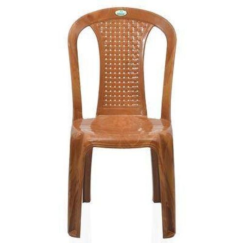 Nilkamal Brown High Back Plastic Armless Home Chair