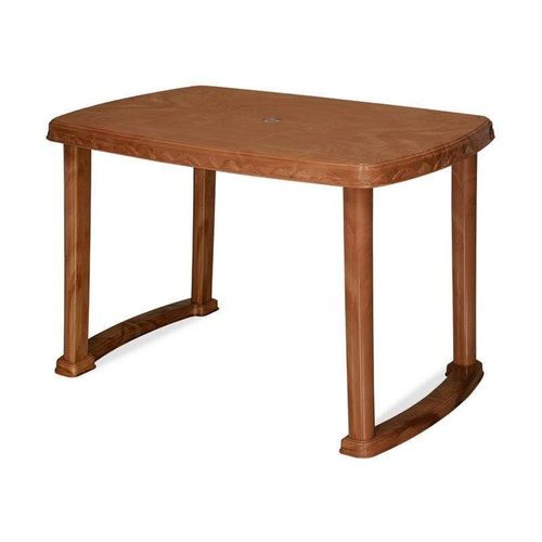 Pear Wood Nilkamal Brown Portable 74 Cm Height Plastic Dining Table