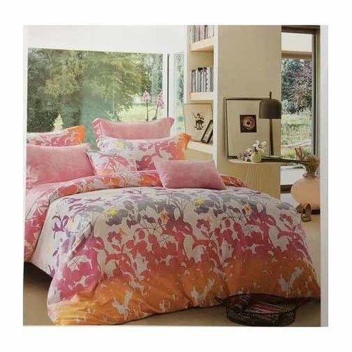 Multicolour Printed Virgo Polyester Double Bed Sheet