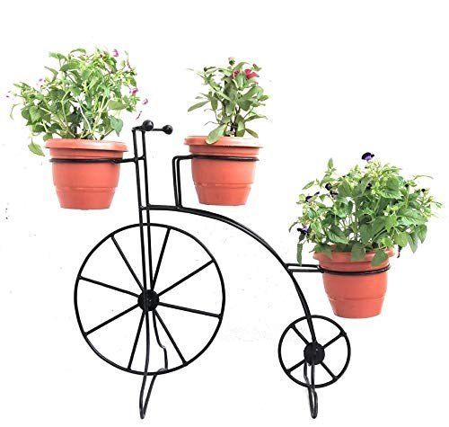Bicycle Iron Planter Stand, 3.5 Feet Height
