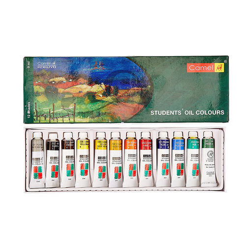 Camlin 12 Shades Student Oil Colour Tube 9ml