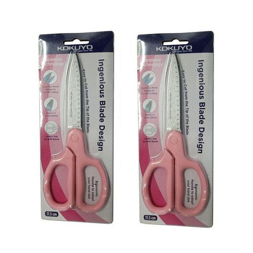 Camlin Kokuyo 17.5 Cm Pink Scissors (Pack Of 2)