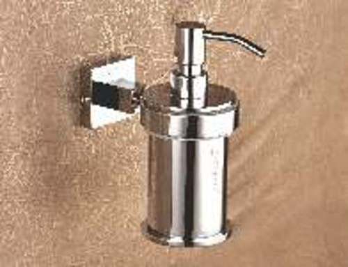 Silver Embros Masterpiece Brass Liquid Soap Dispenser With Stand