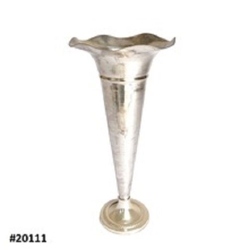 Metal Plain Design Aluminium Trumpet Vase