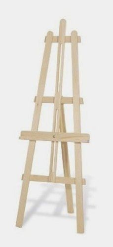 Simple Design Unpolished Pine Wood Canvas Stand