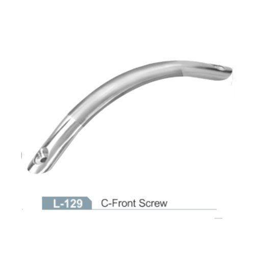 Silver And Grey Stainless Steel C Front Screw Cabinet Handle (L-129)