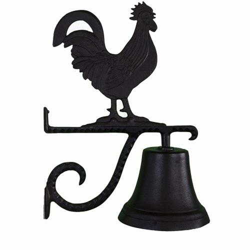 Black Color Cast Iron Rooster Bell