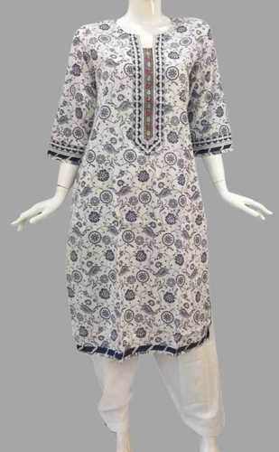 Multicolor Ladies Jaipuri Cotton Kurti 