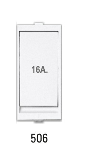 White 16A 1 Way Switch 1 M Suprio Switches