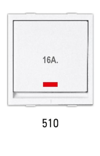  इंडिकेटर 2 एम सुप्रियो स्विच के साथ 16A 1 वे स्विच 