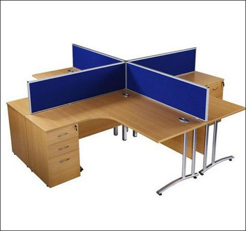 4 Seater Wooden Office Desk
