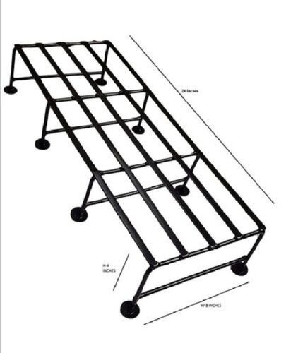ब्लैक कलर डेकोरेटिव आयरन प्लांट स्टैंड