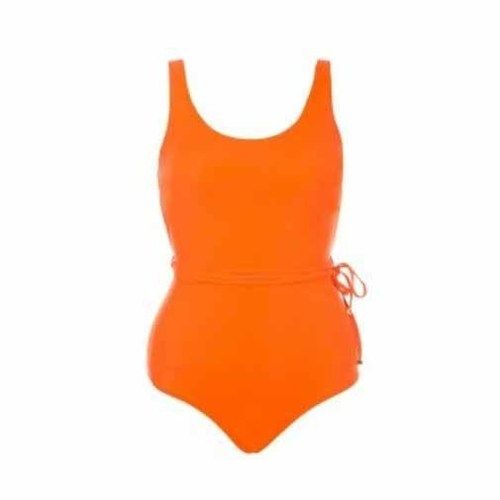 Ladies Glamourous One Piece Orange Swim Suit Age Group: Adults